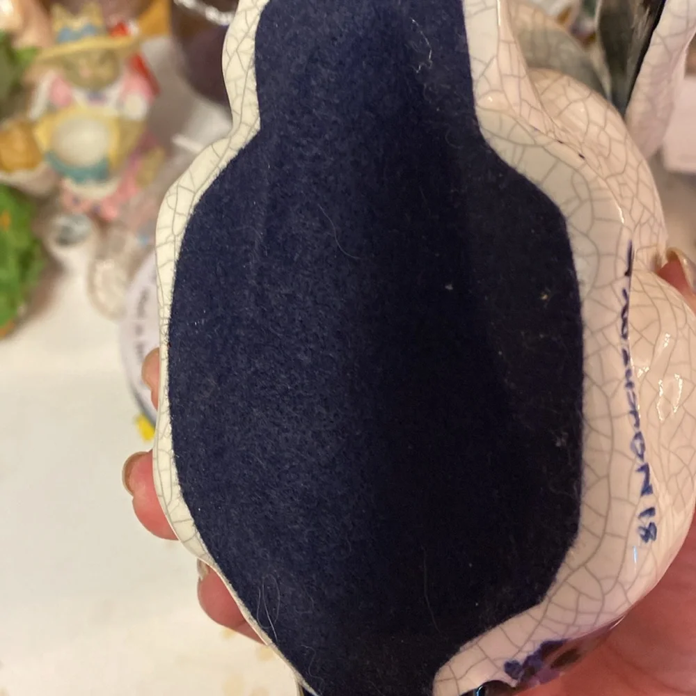 Vintage Pottery Barn Bunny,I believe has marks on side